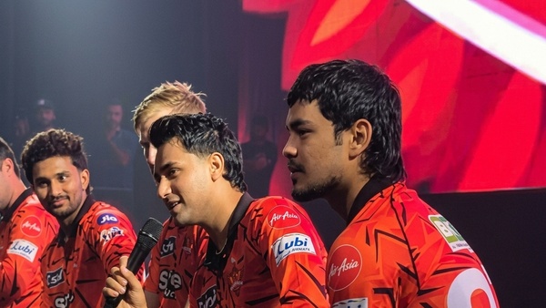 Abhishek Sharma Wins Hearts in Hyderabad SRH Star Chants Jai Mahesh Babu at Fan Meet Video