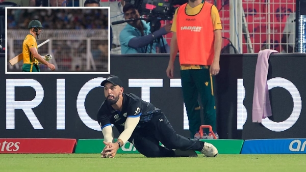 Is It a Clean Catch Fans Question Daryl Mitchell Controversial Grab to Dismiss Aiden Markram in SA vs NZ Is It a Clean Catch Fans Question Daryl Mitchell Controversial Grab to Dismiss Aiden Markram in SA vs NZ