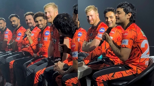 Ishan Kishan Hilarious Banter with Nitish Kumar Reddy at SRH Fan Meet Goes Viral