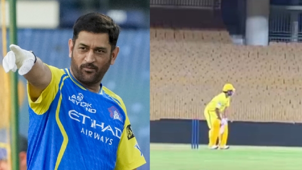MS Dhoni Smashes Massive Six in CSK Practice Fans Troll Mukesh Choudhary as Thala Returns MS Dhoni Smashes Massive Six in CSK Practice Fans Troll Mukesh Choudhary as Thala Returns
