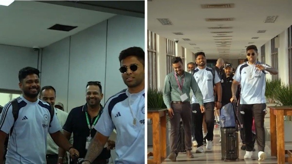 Watch Suryakumar Yadav Playfully Acts as Sanju Samson s Security Guard in Viral Throwback After World Cup Heroics Watch Suryakumar Yadav Playfully Acts as Sanju Samson s Security Guard in Viral Throwback After World Cup Heroics