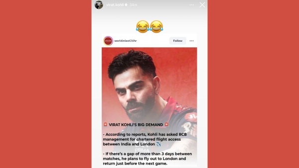 Virat Kohli Shuts Down Fake News RCB Star Laughs Off Rumors of Demanding Chartered Flights to London During IPL 2026