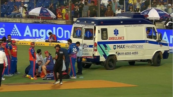 Scary Scenes in IPL 2026 Lungi Ngidi Stretchered Off in Ambulance After Nasty Head Injury