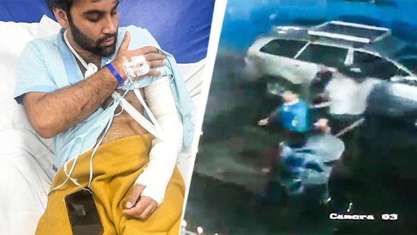 Yusuf Pathan Father-in-law and two others booked and arrested in road rage assault watch CCTV footage Yusuf Pathan Father-in-law and two others booked and arrested in road rage assault watch CCTV footage