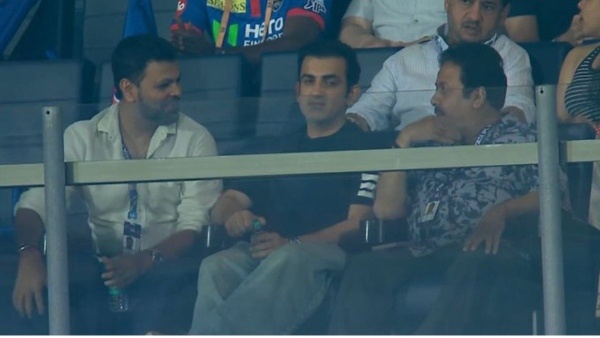 IPL 2026 Gautam Gambhir Spotted with Selector RP Singh at DC vs KKR Clash in Delhi