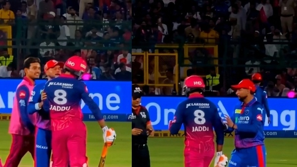 IPL 2026 Ravindra Jadeja Playful Bat Attack on Kuldeep Yadav Goes Viral During RR vs DC