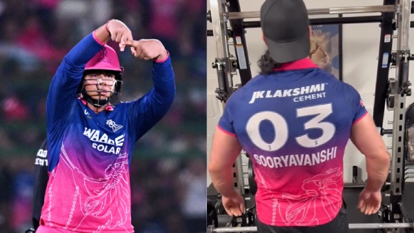 WWE Star Drew McIntyre Wears Vaibhav Suryavanshi Jersey Gives RR Power Boost Before SRH Clash WWE Star Drew McIntyre Wears Vaibhav Suryavanshi Jersey Gives RR Power Boost Before SRH Clash
