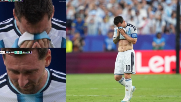 Lionel Messi Cries After Scoring Hat-Trick In Argentina 2026 World Cup Opener Video Viral Lionel Messi Cries After Scoring Hat-Trick In Argentina 2026 World Cup Opener Video Viral