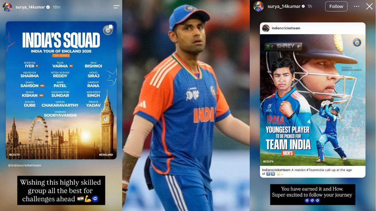 Suryakumar Yadav Reacts to India s New-Look T20I Squad For UK Tour and Vaibhav Sooryavanshi s Call-Up