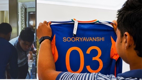 Emotional Vaibhav Sooryavanshi Touches Raghu s Feet After Receiving Maiden India Jersey for Ireland Tour