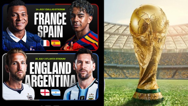 FIFA World Cup 2026 Semifinals Schedule When and Where to Watch Argentina vs England Live in India