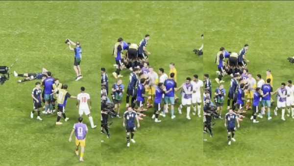 FIFA World Cup 2026 Jude Bellingham Slaps Valentin Barco after England Defeat Against Argentina Video Viral FIFA World Cup 2026 Jude Bellingham Slaps Valentin Barco after England Defeat Against Argentina Video Viral