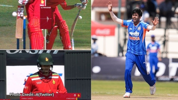 Mayank Yadav Dismisses Brian Bennett Off the Very First Ball with 149 KPH Thunderbolt In IND vs ZIM 1st T20I Mayank Yadav Dismisses Brian Bennett Off the Very First Ball with 149 KPH Thunderbolt In IND vs ZIM 1st T20I