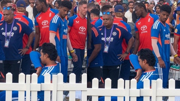 Vaibhav Sooryavanshi Crying Video Viral After Getting Dropped from Final T20 Match against England Vaibhav Sooryavanshi Crying Video Viral After Getting Dropped from Final T20 Match against England