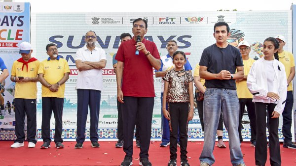 Aazeen Gambhir Named Fit India Ambassador Mansukh Mandaviya Honors Gautam Gambhir Daughter Details