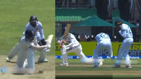 KL Rahul Heartwarming Gesture After Sri Lankan Player Is Injured by His Sweep During IND vs SL 1st Test KL Rahul Heartwarming Gesture After Sri Lankan Player Is Injured by His Sweep During IND vs SL 1st Test