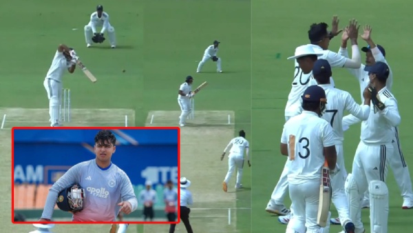 Vaibhav Sooryavanshi Big Shock For Young Sensation at Debut Match in Duleep Trophy gets out for 8 runs Vaibhav Sooryavanshi Big Shock For Young Sensation at Debut Match in Duleep Trophy gets out for 8 runs