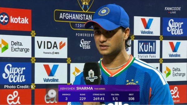 Abhishek Sharma Credits India Head Coach and Captain for Historic Century Against Afghanistan Abhishek Sharma Credits India Head Coach and Captain for Historic Century Against Afghanistan