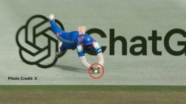 IND vs WI Naman Dhir Takes Stunning Catch But Is It Out or Not Out Viral Video Sparks Debate IND vs WI Naman Dhir Takes Stunning Catch But Is It Out or Not Out Viral Video Sparks Debate
