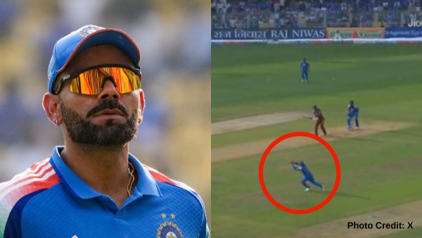 IND vs WI Virat Kohli Drops Easy Catch of Shai Hope During 2nd ODI Video Goes Viral IND vs WI Virat Kohli Drops Easy Catch of Shai Hope During 2nd ODI Video Goes Viral