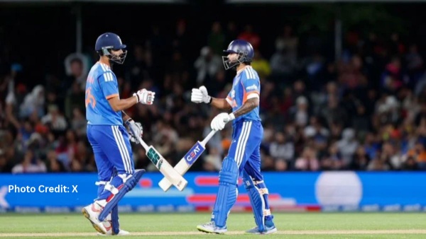 IND vs NZ Naman Dhir Shreyas Iyer Star as India Beat New Zealand by 4 Wickets in 1st T20I IND vs NZ Naman Dhir Shreyas Iyer Star as India Beat New Zealand by 4 Wickets in 1st T20I