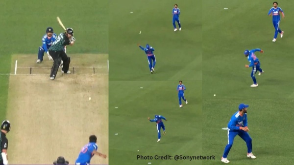 India Pay the Price as Naman Dhir Drops Glenn Phillips Catch Off Axar Patel Bowling in 4th T20I against New Zealand India Pay the Price as Naman Dhir Drops Glenn Phillips Catch Off Axar Patel Bowling in 4th T20I against New Zealand