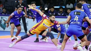 Bharat roars in 100th PKL game with 20-point performance as Telugu Titans dismantle Haryana Steelers