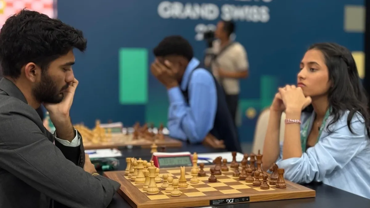 Grand Swiss 2025: Divya Deshmukh holds Gukesh D