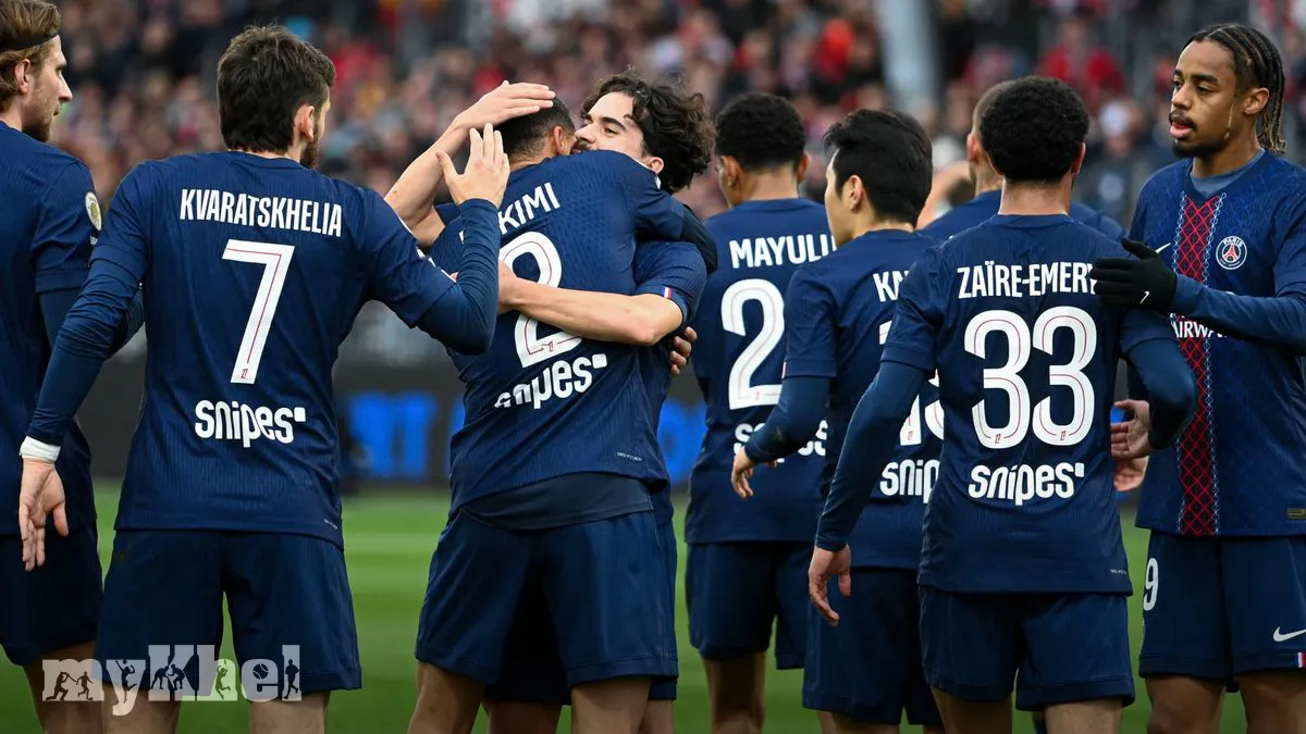 Paris Saint-Germain Triumphs 3-0 Against Brest With Hakimi's Brace To Reclaim Ligue 1 Lead