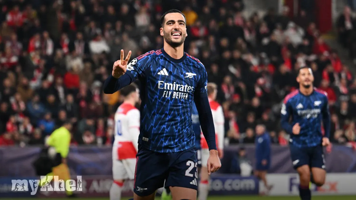 Mikel Merino Shines With Two Goals In Arsenal's 3-0 Champions League Victory Over Slavia Prague