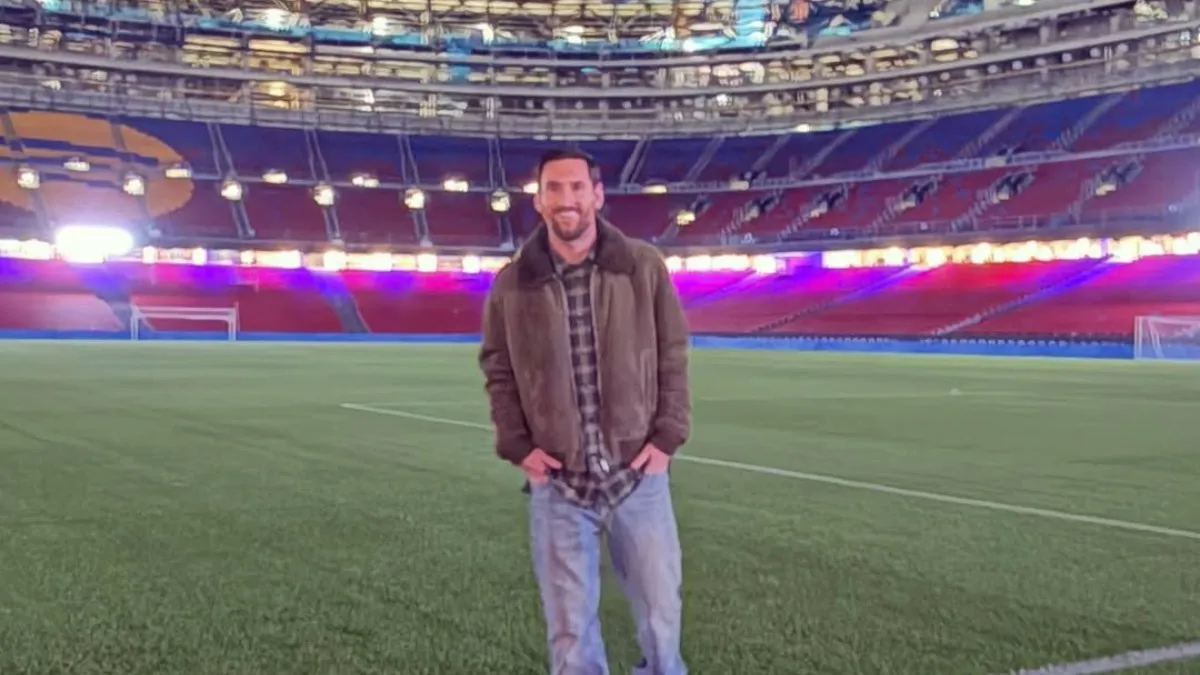 Lionel Messi realiza una visita emotiva al Camp Nou en Barcelona