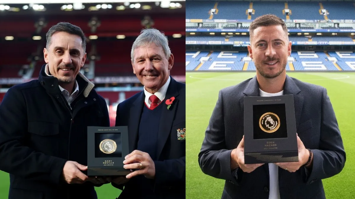 Gary Neville, Eden Hazard inducted as Premier League Hall of Fame