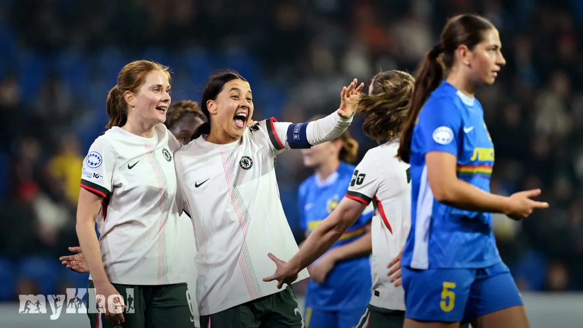 Sam Kerr Shines With Brace As Chelsea Dominates St. Polten In Champions League Match
