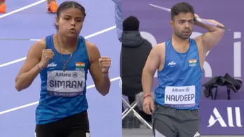  Paralympics 2024: ನವದೀಪ್‌ಗೆ ಬೆಳ್ಳಿ, ಸಿಮ್ರನ್‌ಗೆ ಕಂಚು: ಭಾರತದ ಬುಟ್ಟಿಗೆ 29 ಪದಕ 